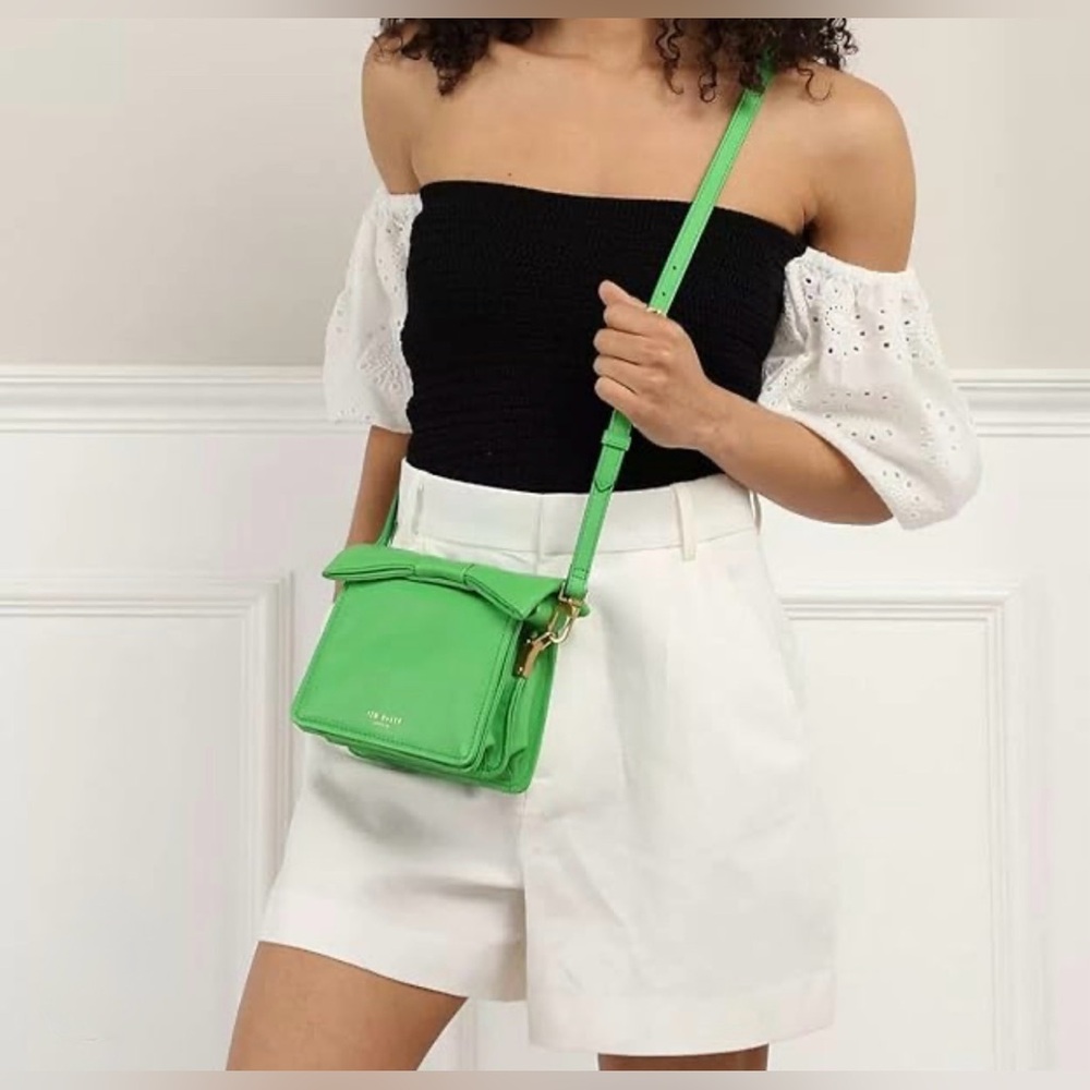 Ted Baker Niasina Bow Detail Mini Leather Crossbody Bag ~NWT